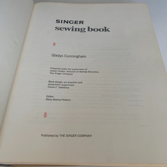 SINGER SEWING BOOK GLADYS CUNNINGHAM HC 1969 FIRST EDITION 5th printing - Picture 5 of 11